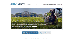 Desktop Screenshot of africapace.com