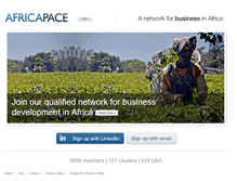 Tablet Screenshot of africapace.com